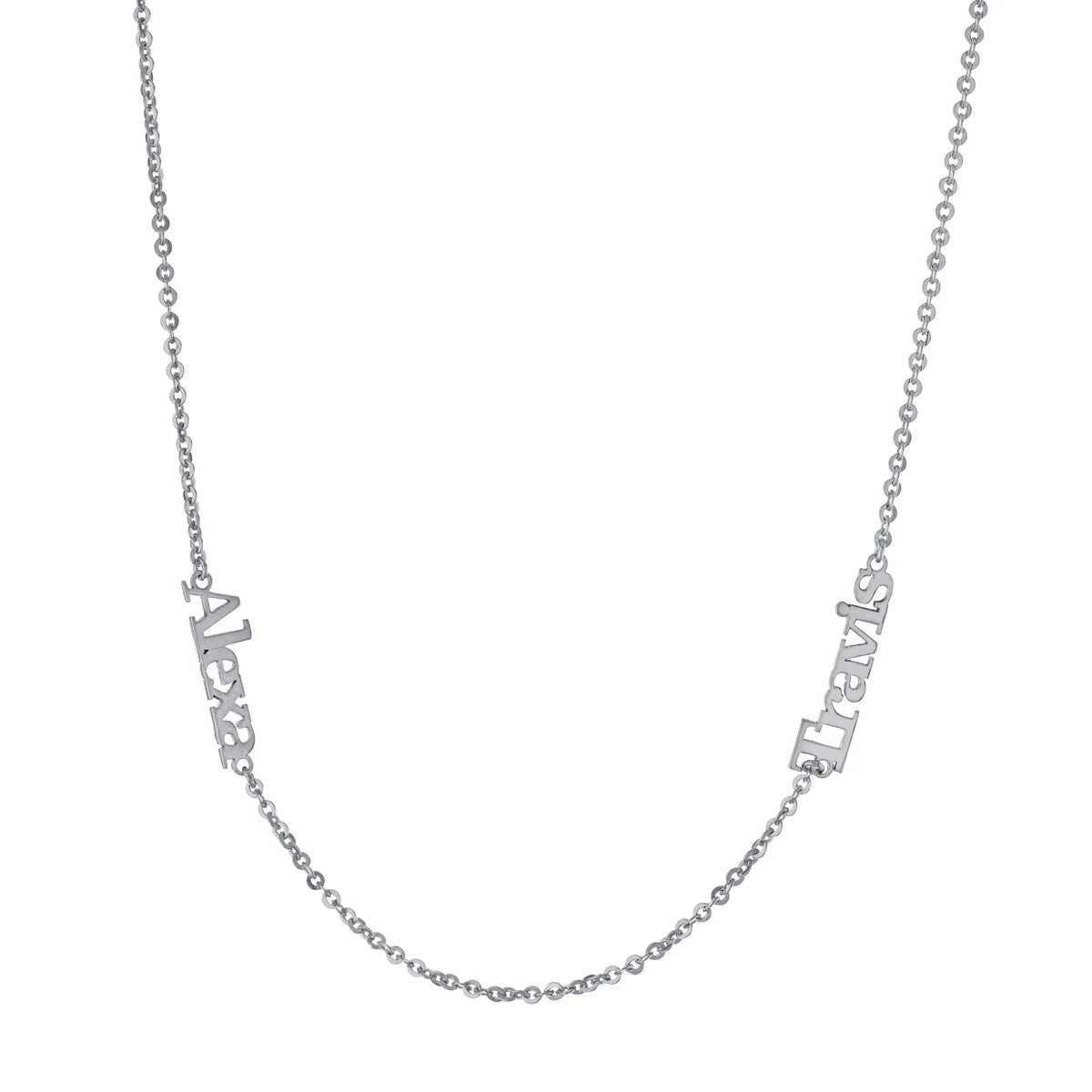 Two Name Petite Necklace