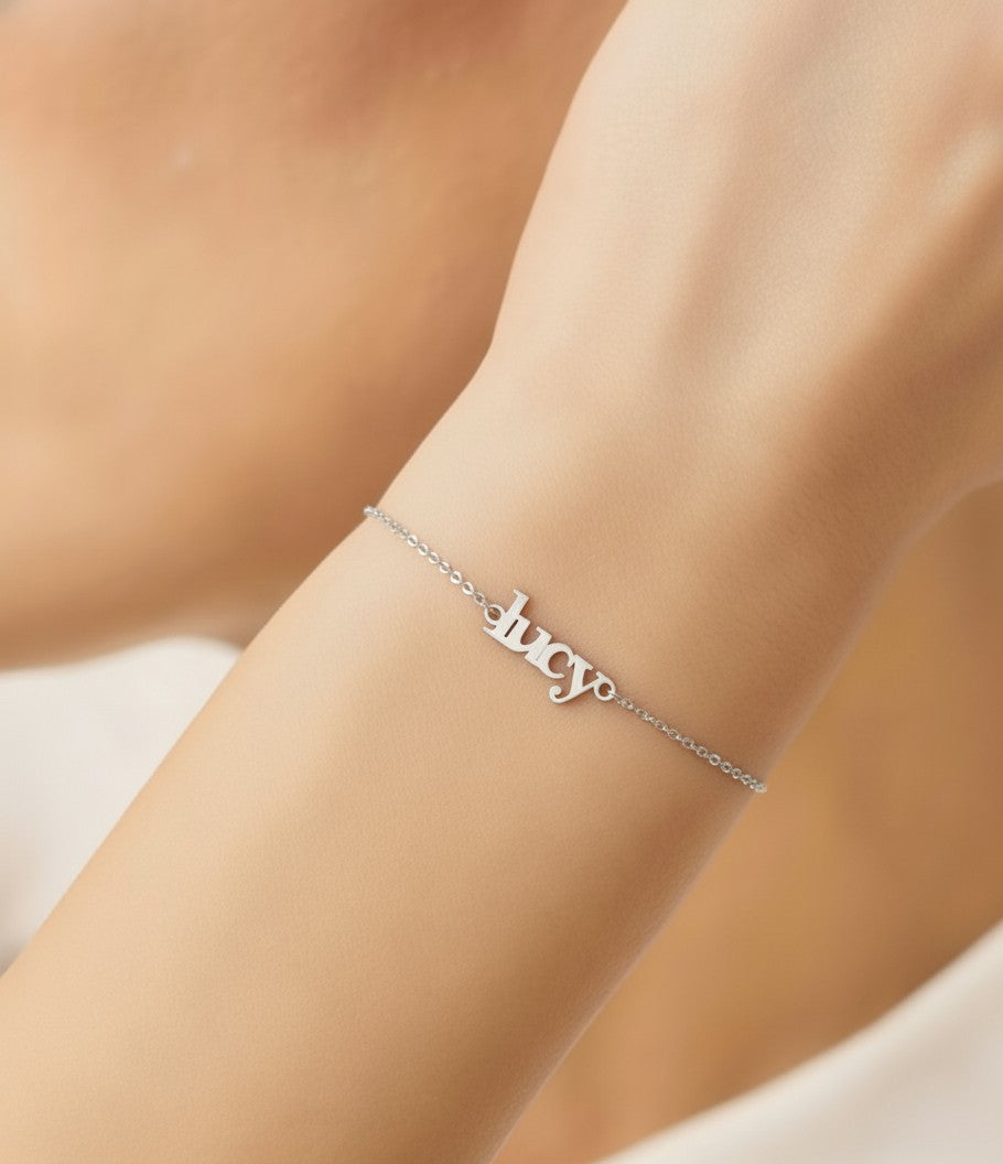 Lowercase Name Bracelet