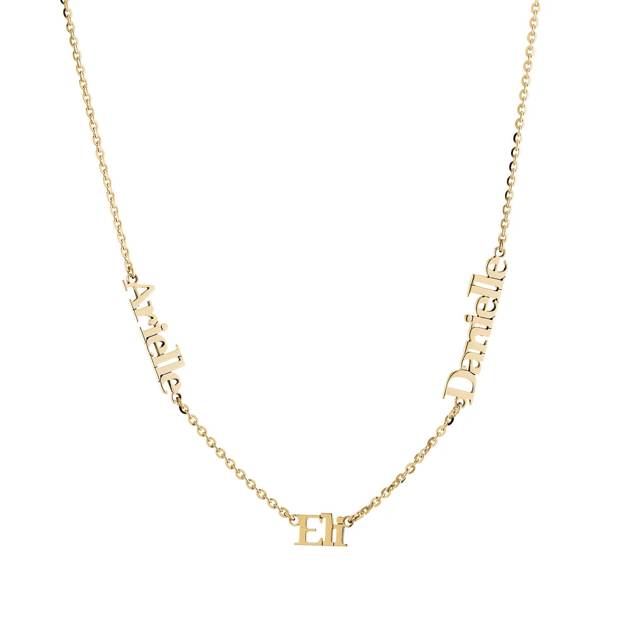 Three Names Necklace