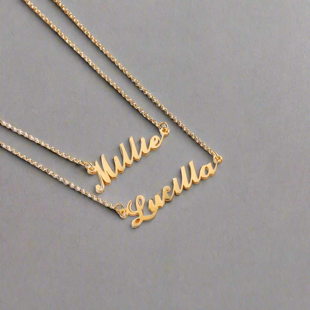 Double Personalized Name Necklace
