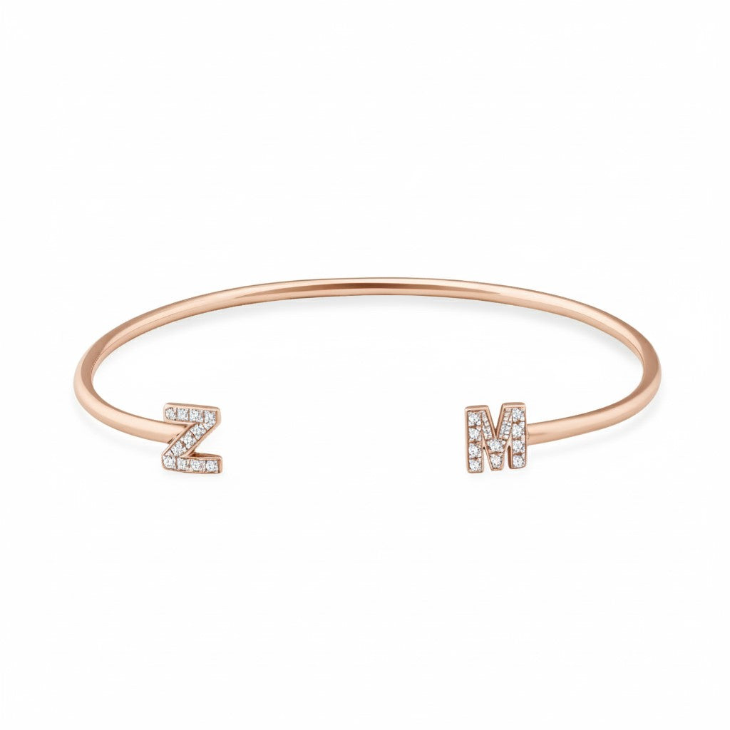 Initial Cuff Bracelet
