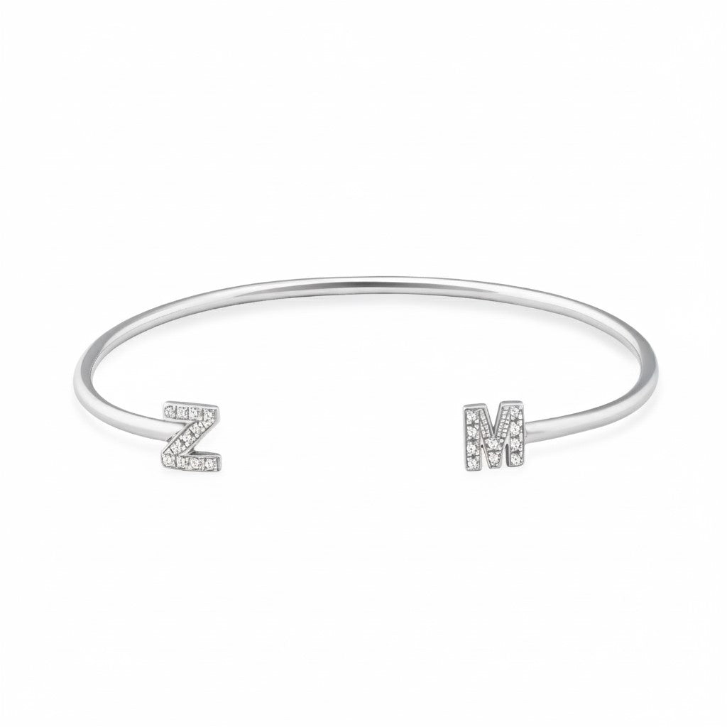 Initial Cuff Bracelet