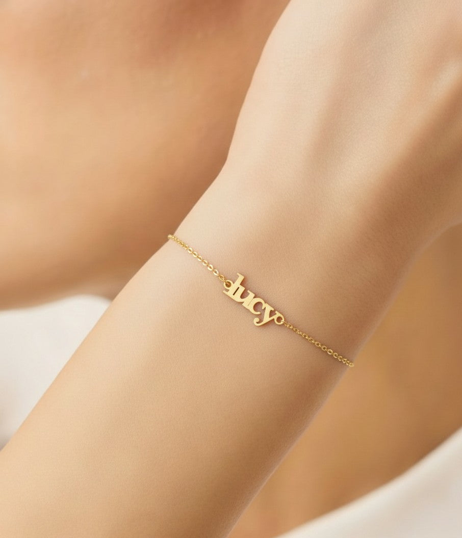 Lowercase Name Bracelet