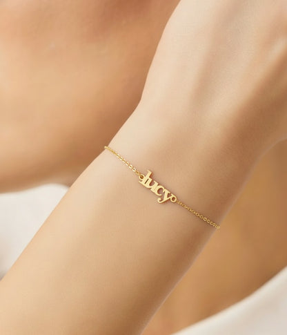 Lowercase Name Bracelet
