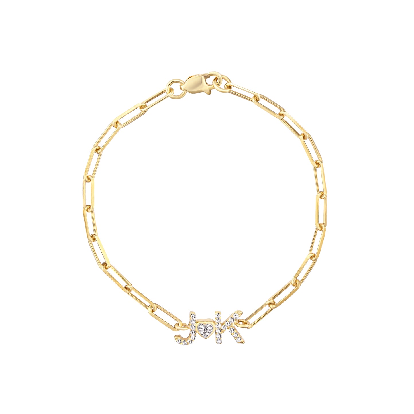 Paperclip Lovers Bracelet