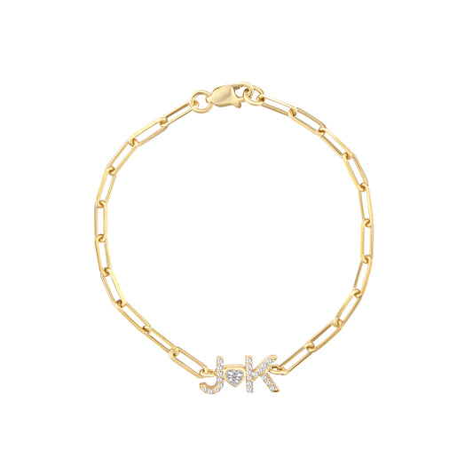 Paperclip Lovers Bracelet