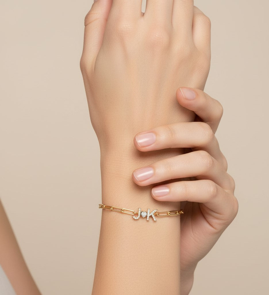 Paperclip Lovers Bracelet