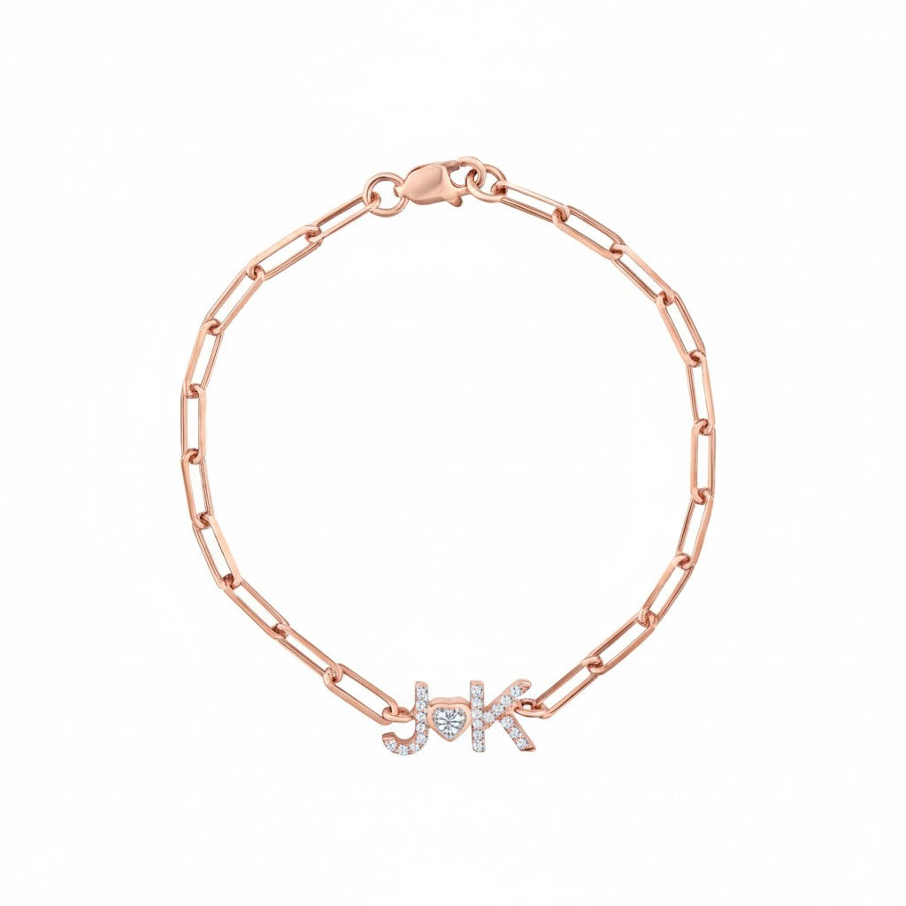 Paperclip Lovers Bracelet