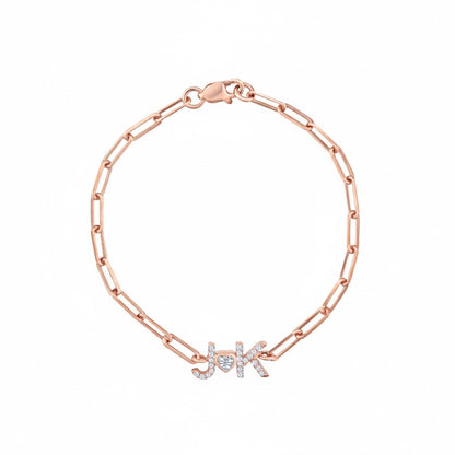 Paperclip Lovers Bracelet