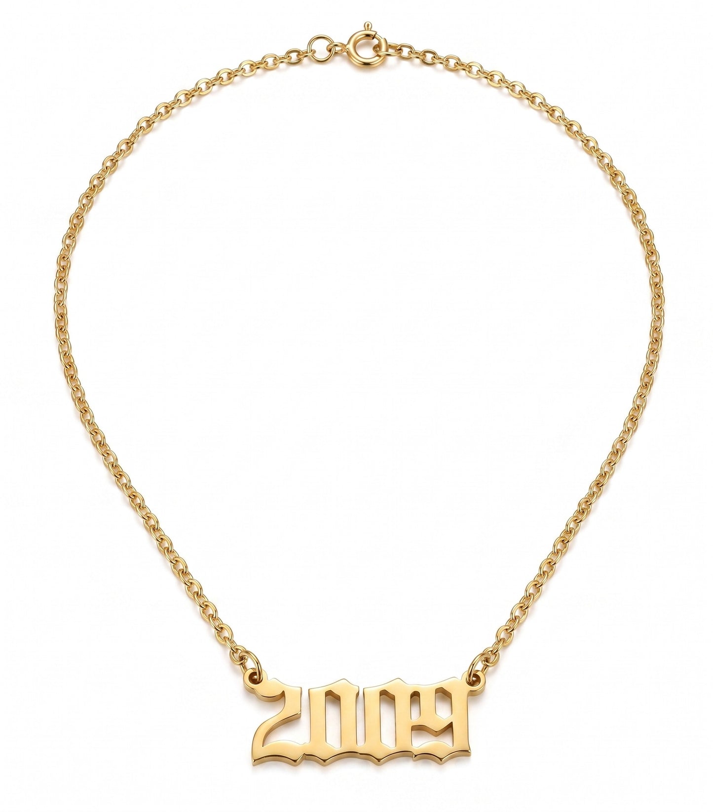 Monument Year Pendant Necklace