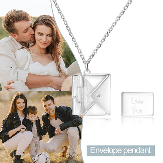 Personalized Envelope Shape Necklace