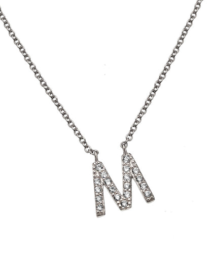 Pave Initial Necklace